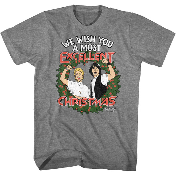 Other - We Wish You A Most Excellent Christmas Bill And Ted Tshirt